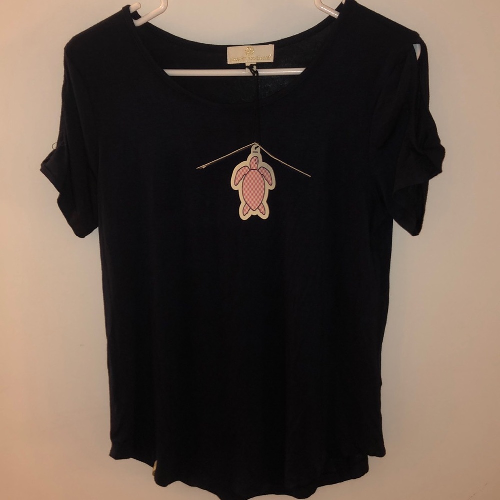 NWT Navy Simply Southern Top